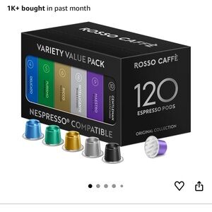 Variety Pack 110 of 120 Espresso Coffee Pods